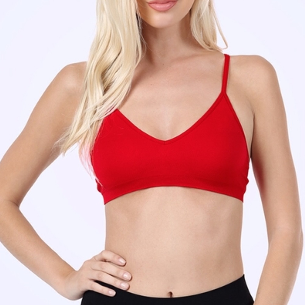 Red Padded Bralette